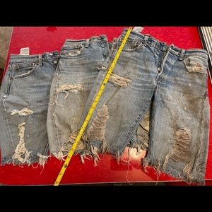 Distressed Vintage 501 Levi’s jean shorts